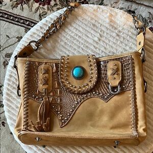 Trinity Ranch Conceal purse, Chain Strap/ leather crossbody.